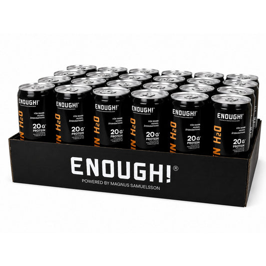 Enough Proteinvatten Clementin 24-pack - TRÄNING & PERFORMANCE BUTIKEN