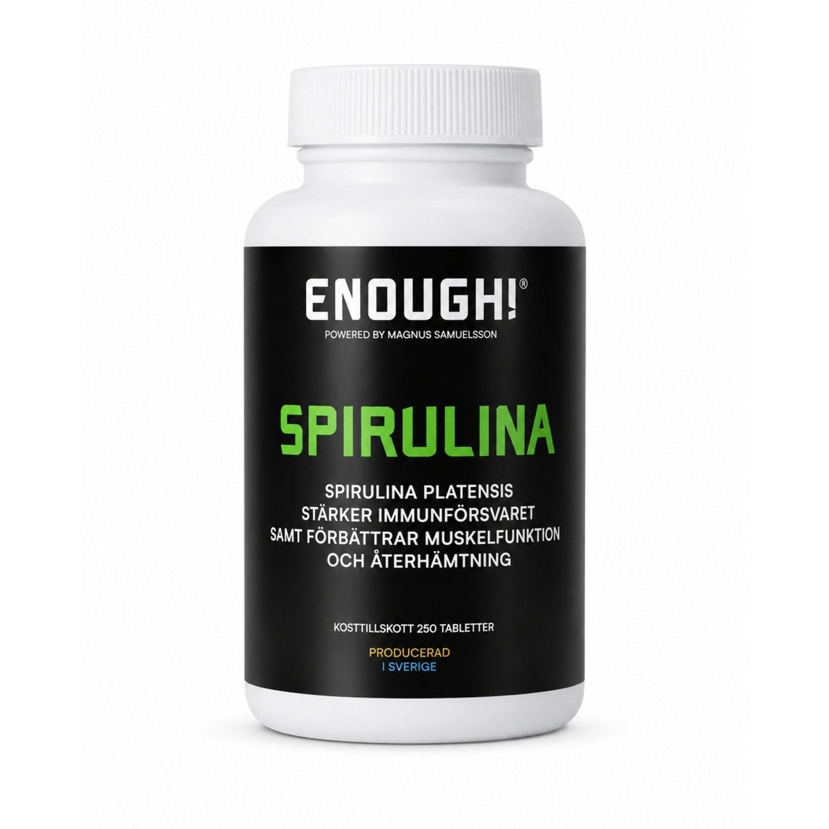 Enough Spirulina 250 st - TRÄNING & PERFORMANCE BUTIKEN