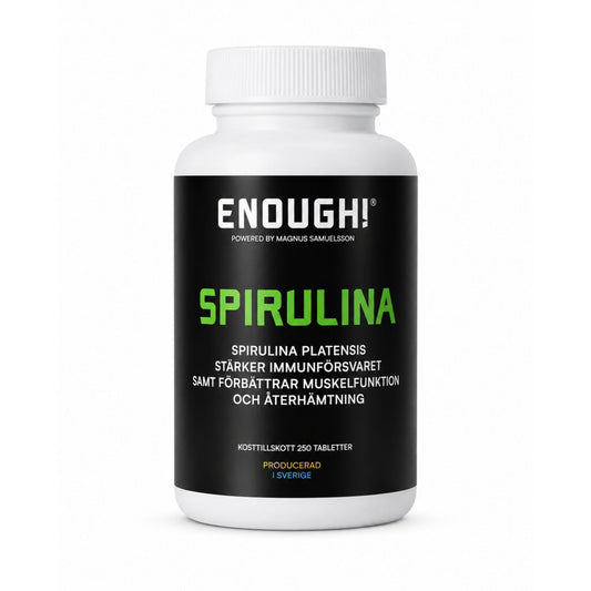 Enough Spirulina 250 st - TRÄNING & PERFORMANCE BUTIKEN