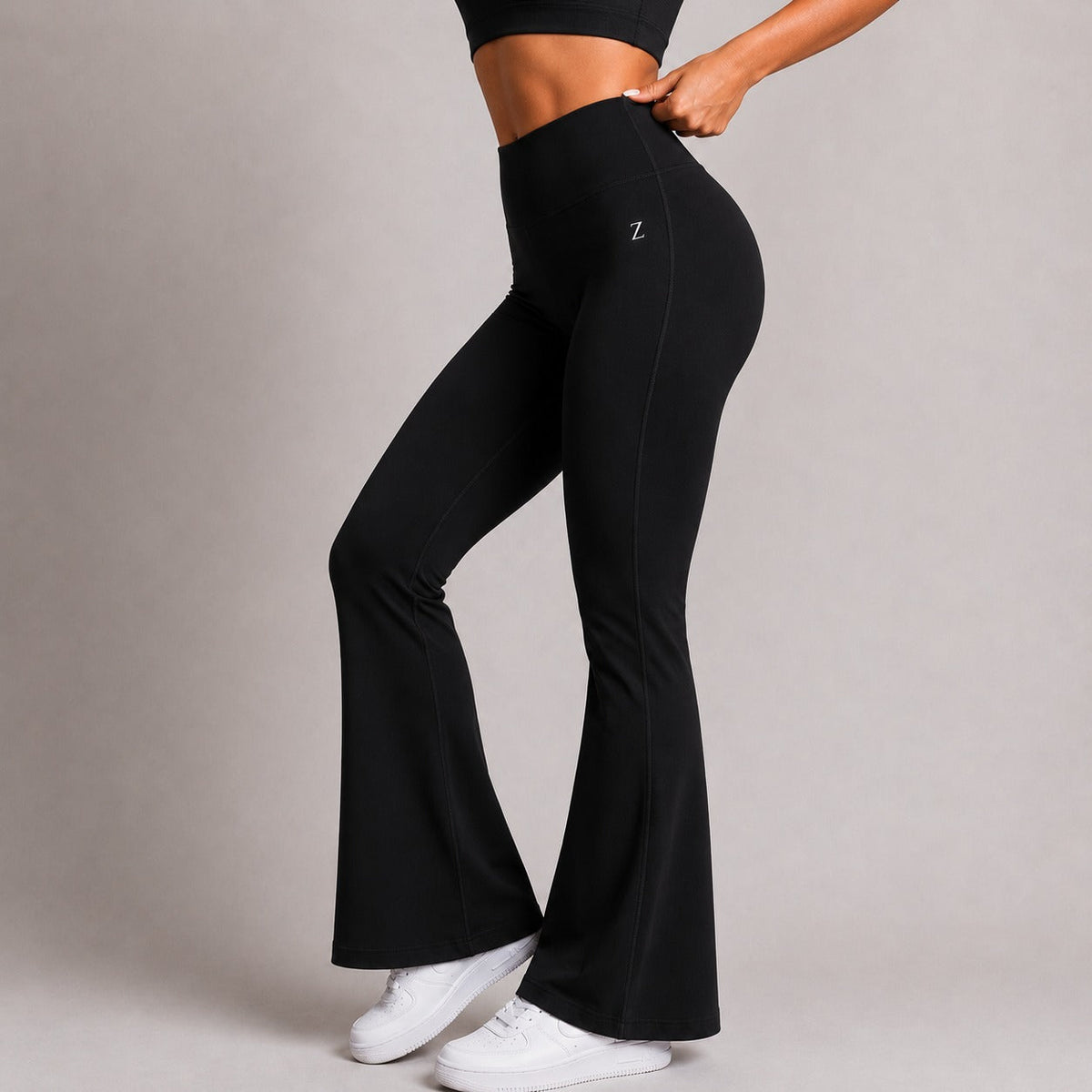 NOIR Flare Pants Black
