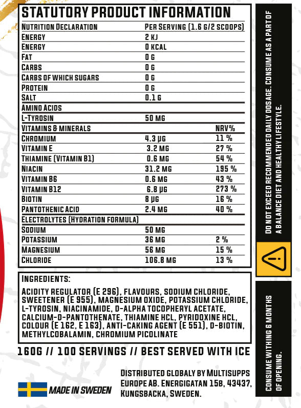 Fruit Punch (100 servings) - TRÄNING & PERFORMANCE BUTIKEN