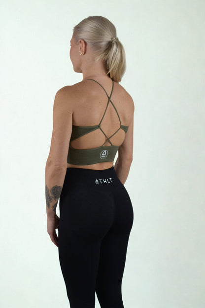 Gaia sport-BH med hög hals & crop top - TRÄNING & PERFORMANCE BUTIKEN