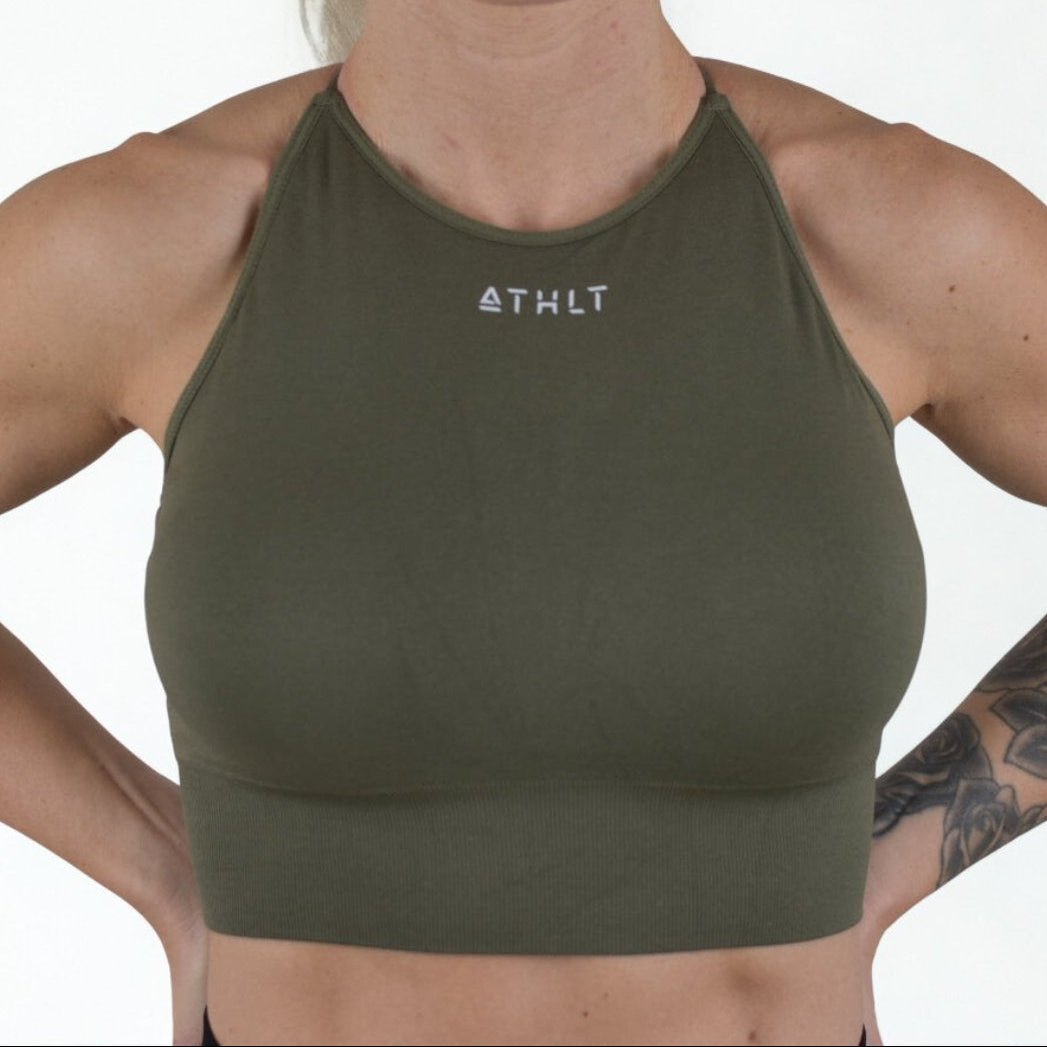 Gaia sport-BH med hög hals & crop top - TRÄNING & PERFORMANCE BUTIKEN