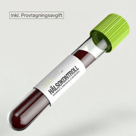 Hälsokontroll Vitaminer & Mineraler - 6 markörer - TRÄNING & PERFORMANCE BUTIKEN