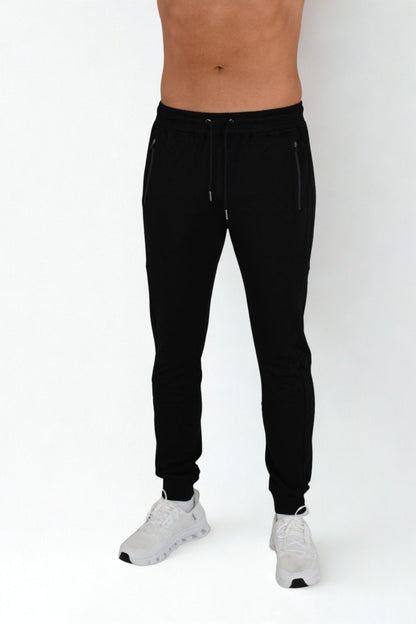 Herr slim fit sweatpants | Zagreus joggers med vadlogga - TRÄNING & PERFORMANCE BUTIKEN