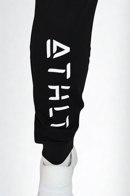 Herr slim fit sweatpants | Zagreus joggers med vadlogga - TRÄNING & PERFORMANCE BUTIKEN