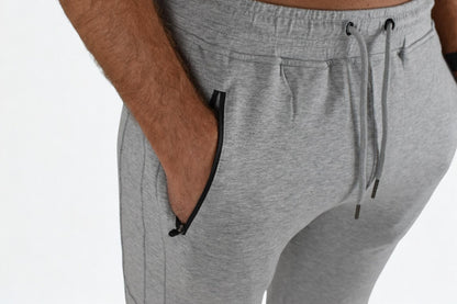 Herr slim fit sweatpants | Zagreus joggers med vadlogga - TRÄNING & PERFORMANCE BUTIKEN
