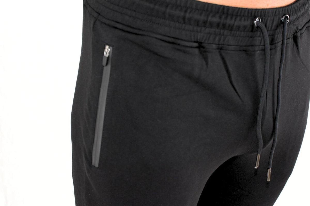 Herr slim fit sweatpants | Zagreus joggers med vadlogga - TRÄNING & PERFORMANCE BUTIKEN