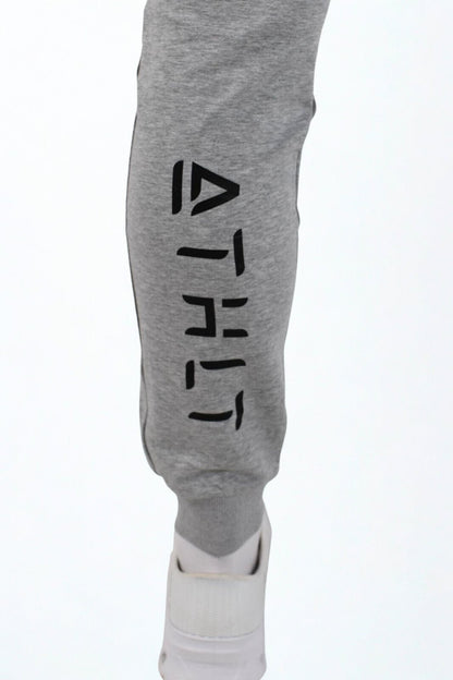 Herr slim fit sweatpants | Zagreus joggers med vadlogga - TRÄNING & PERFORMANCE BUTIKEN