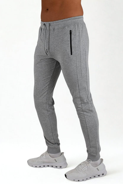 Herr slim fit sweatpants | Zagreus joggers med vadlogga - TRÄNING & PERFORMANCE BUTIKEN
