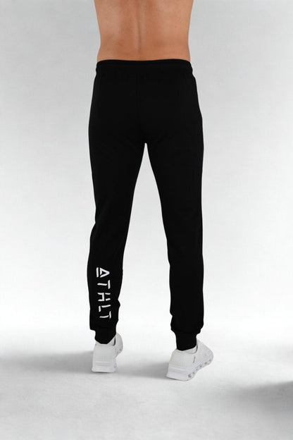 Herr slim fit sweatpants | Zagreus joggers med vadlogga - TRÄNING & PERFORMANCE BUTIKEN