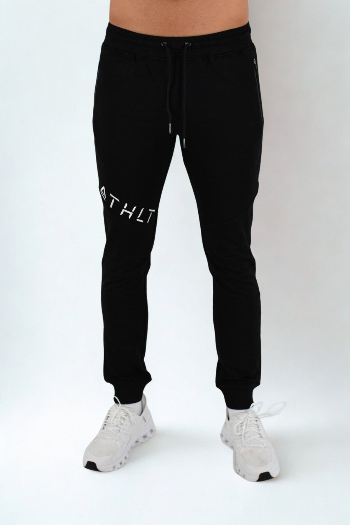 Herr slim fit sweatpants | Zeus joggers med lårlogga - TRÄNING & PERFORMANCE BUTIKEN