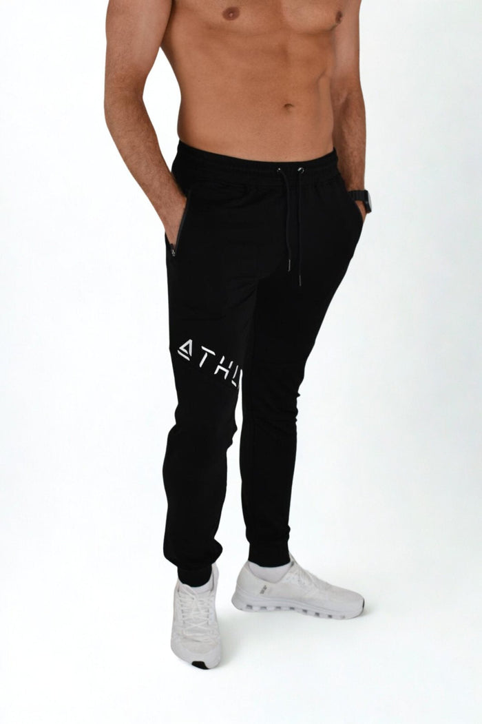 Herr slim fit sweatpants | Zeus joggers med lårlogga