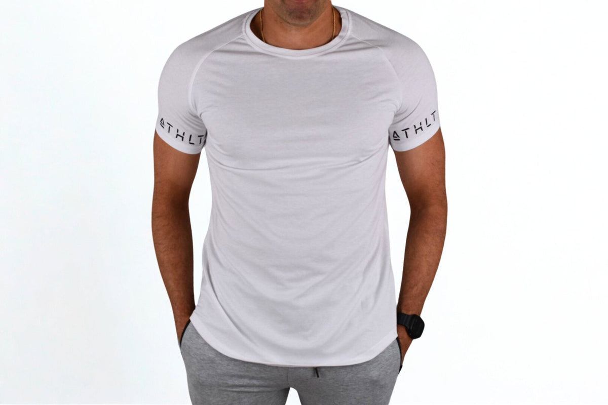 Herr slim fit T-shirt | ATHLT bicepslogga - TRÄNING & PERFORMANCE BUTIKEN