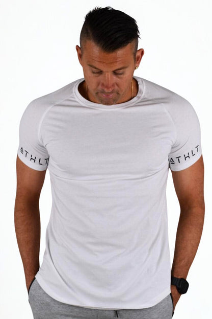Herr slim fit T-shirt | ATHLT bicepslogga - TRÄNING & PERFORMANCE BUTIKEN
