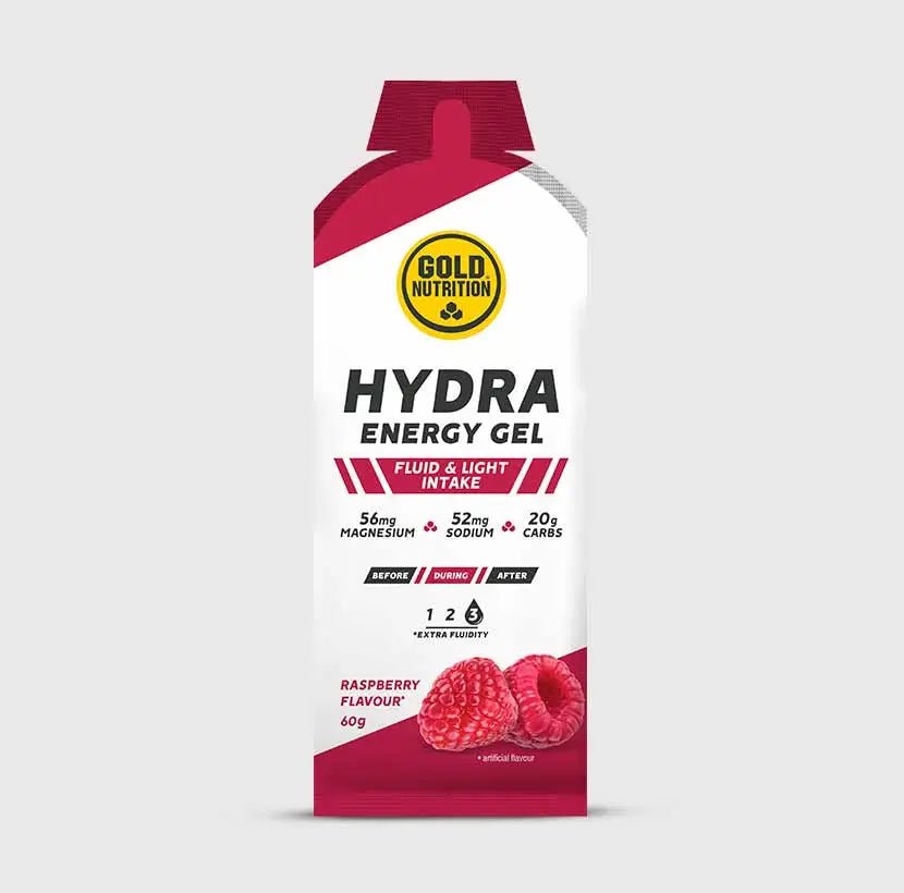 HYDRA GEL GoldNutrition® – Flytande energi som är lätt att ta och lätt att smälta - TRÄNING & PERFORMANCE BUTIKEN