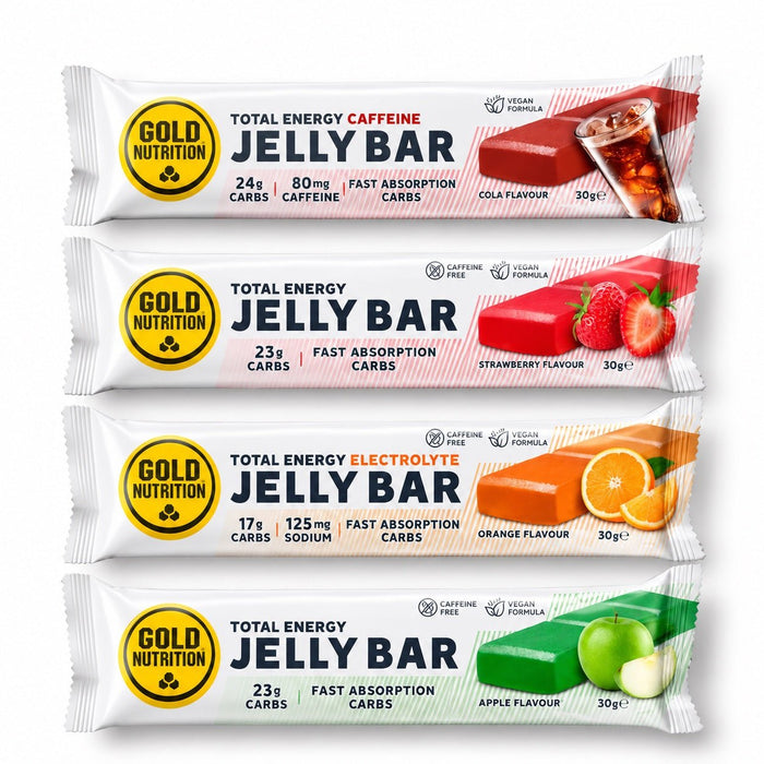 Jelly Bar GoldNutrition® – Energi i geléform för uthållighet (15 x 30 g)