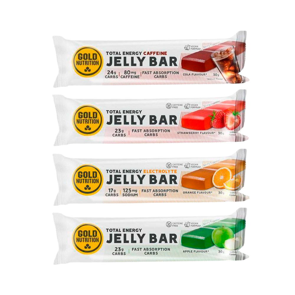 Jelly Bar GoldNutrition® – Energi i geléform för uthållighet (15 x 30 g) - TRÄNING & PERFORMANCE BUTIKEN