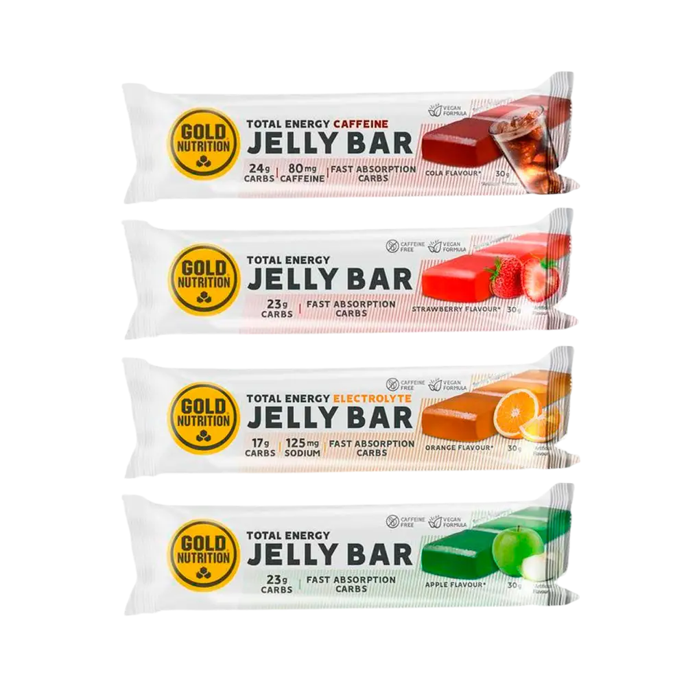 Jelly Bar GoldNutrition® – Energi i geléform för uthållighet (15 x 30 g) - TRÄNING & PERFORMANCE BUTIKEN