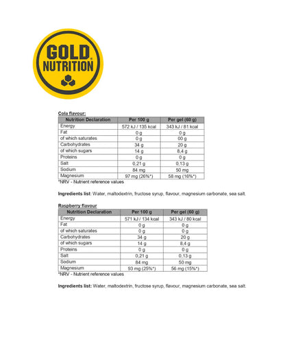 Jelly Bar GoldNutrition® – Energi i geléform för uthållighet (15 x 30 g) - TRÄNING & PERFORMANCE BUTIKEN