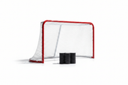 Köp ett fullstort hockeymål & få 10-pack träningspuckar för endast 100 kr