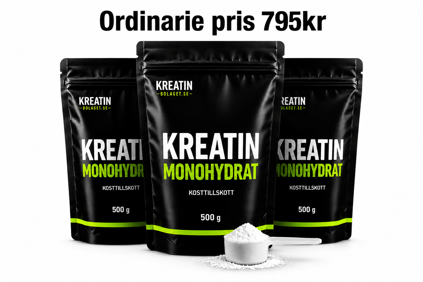 Kreatin Monohydrat 1,5 kg - TRÄNING & PERFORMANCE BUTIKEN