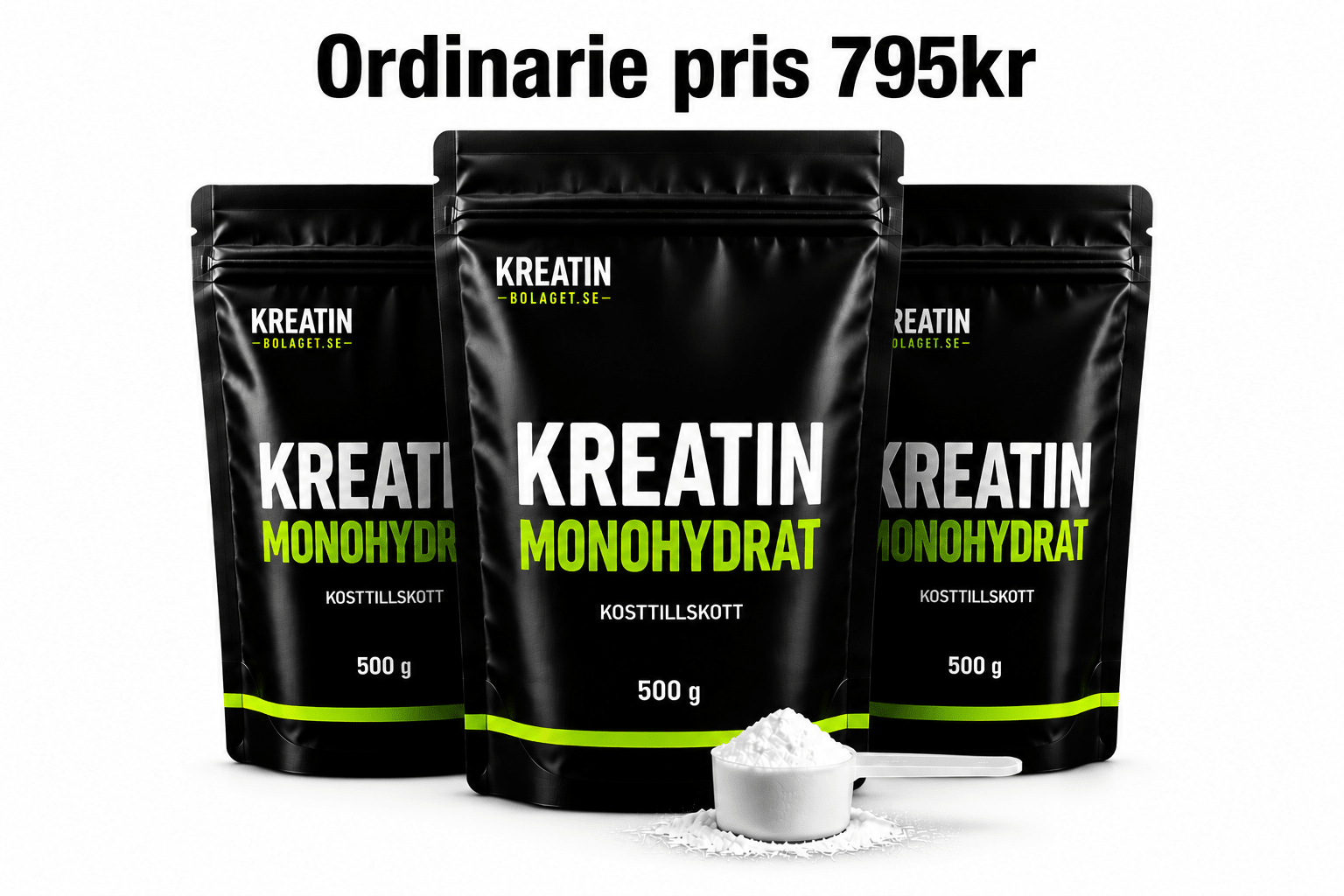Kreatin Monohydrat 1,5 kg - TRÄNING & PERFORMANCE BUTIKEN