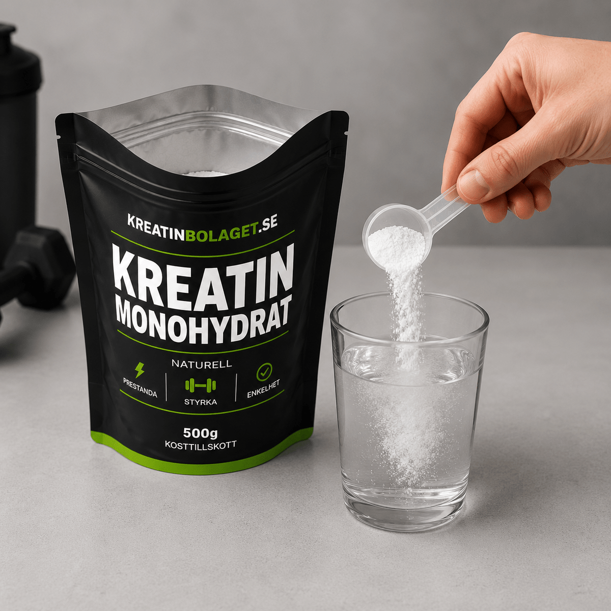 Kreatin Monohydrat 1,5 kg - TRÄNING & PERFORMANCE BUTIKEN