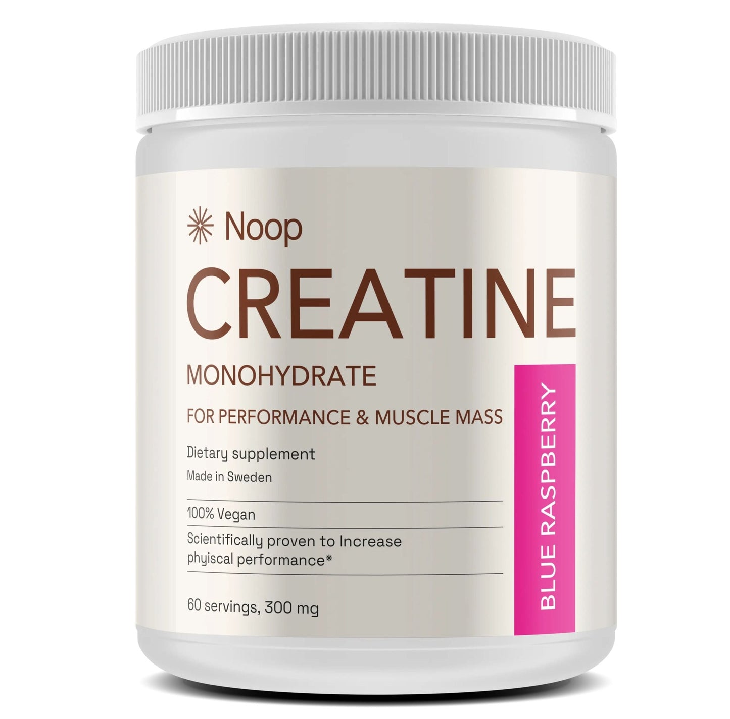 Kreatin Monohydrat 300g Noop - TRÄNING & PERFORMANCE BUTIKEN