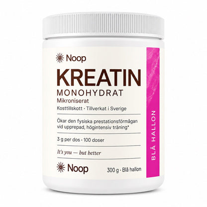 Kreatin Monohydrat 300g Noop - TRÄNING & PERFORMANCE BUTIKEN