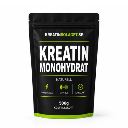 Kreatin Monohydrat 500 g - TRÄNING & PERFORMANCE BUTIKEN