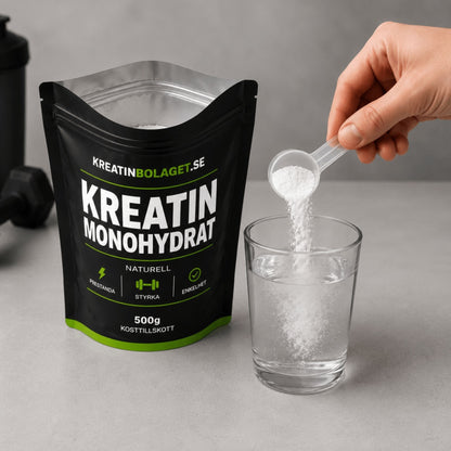 Kreatin Monohydrat 500 g - TRÄNING & PERFORMANCE BUTIKEN