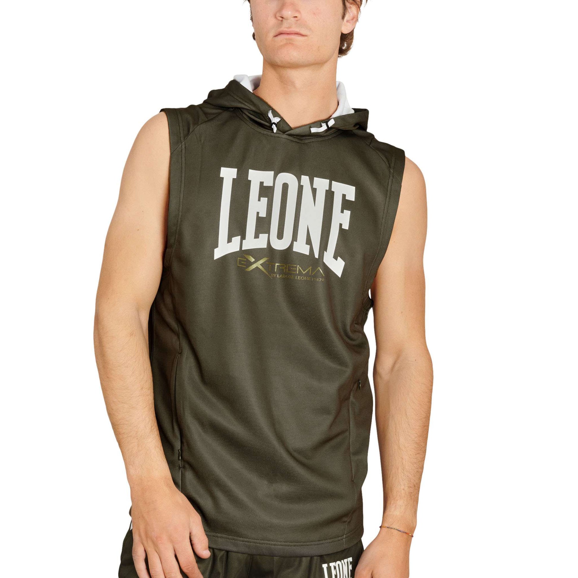 Leone 1947 Ärmlös Hoodie ABX110 - TRÄNING & PERFORMANCE BUTIKEN