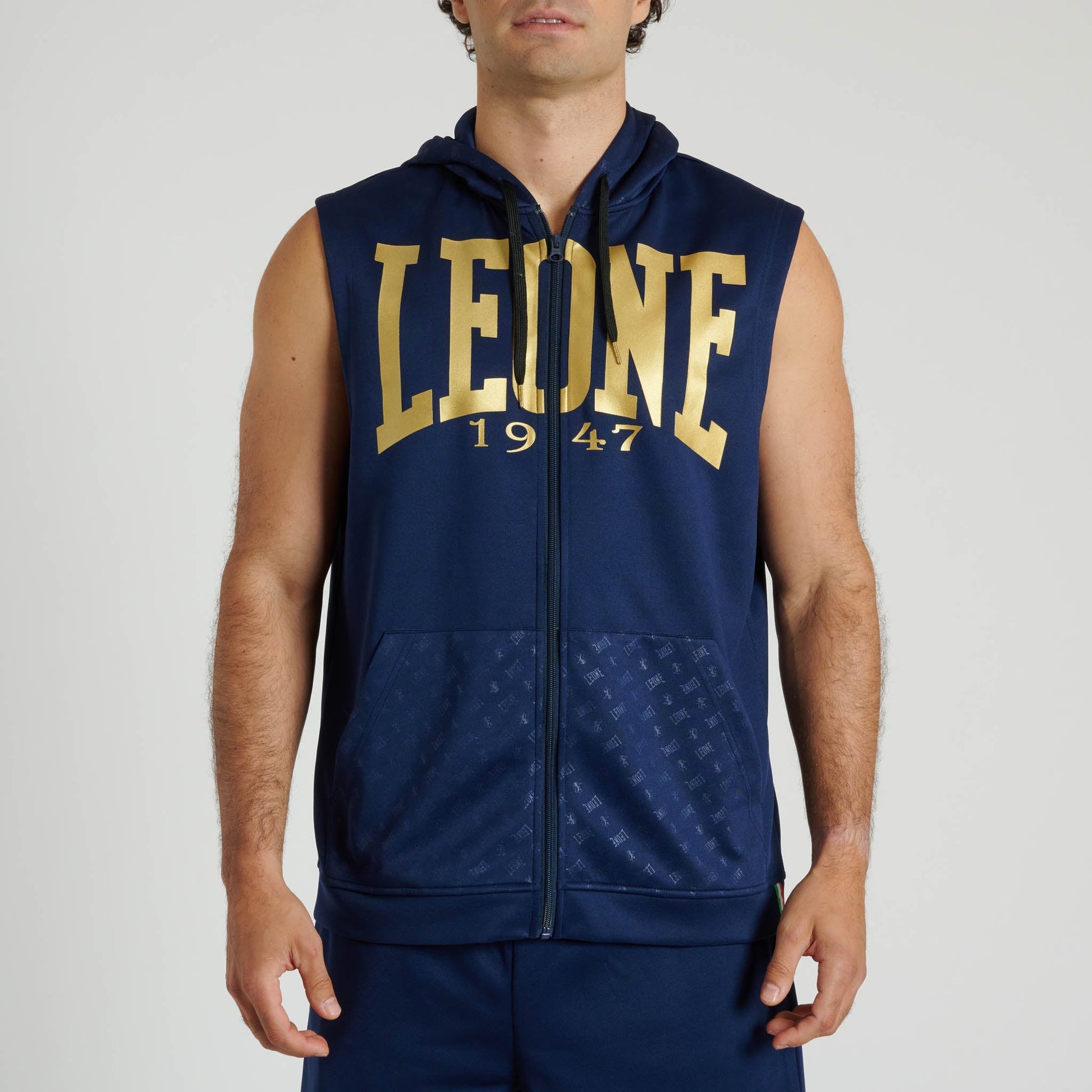 Leone 1947 Ärmlös Hoodie ABX720 - TRÄNING & PERFORMANCE BUTIKEN