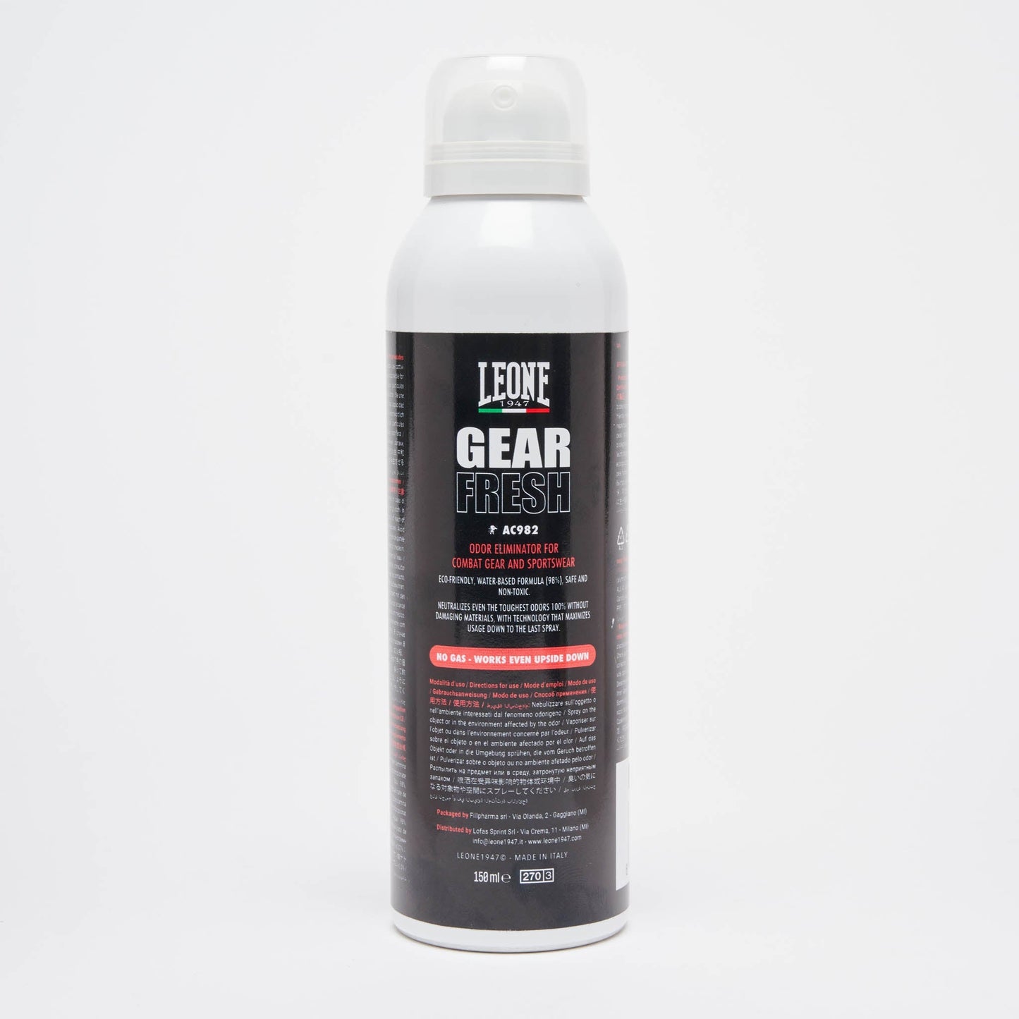 Leone 1947 Anti - lukt - spray Gear Fresh AC982 - TRÄNING & PERFORMANCE BUTIKEN