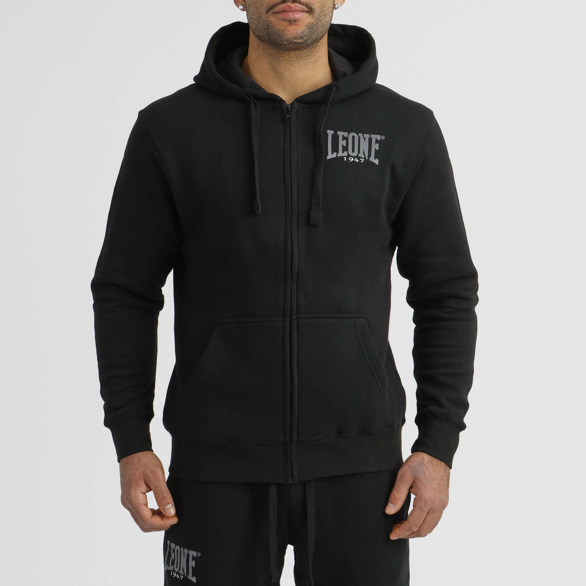 Leone 1947 Hoodie med Full Zip LSM100 - TRÄNING & PERFORMANCE BUTIKEN