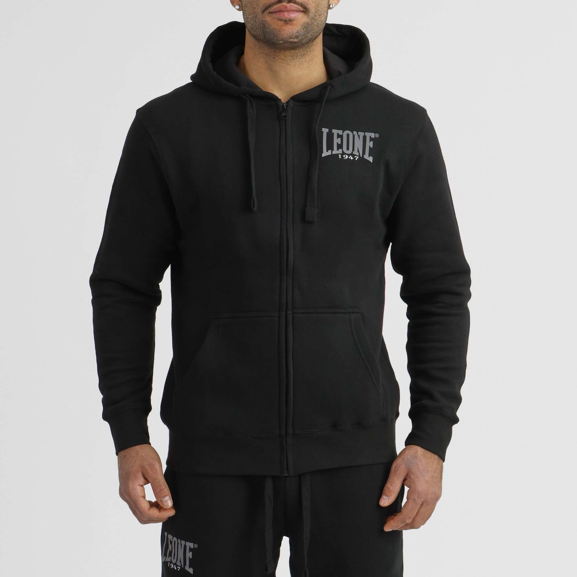 Leone 1947 Hoodie med Full Zip LSM100 - TRÄNING & PERFORMANCE BUTIKEN