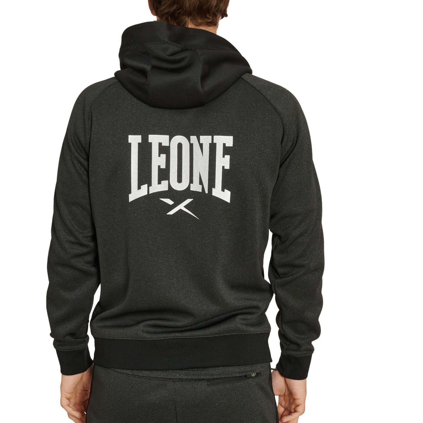 Leone 1947 Melange Huvtröja ABX611 - TRÄNING & PERFORMANCE BUTIKEN