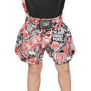 Leone 1947 PATCH Junior Thai/Kickboxningsshorts ABJ08 – För Unga Kämpar med Stil och Rörelsefrihet