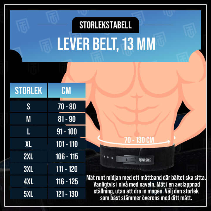 Lever Belt, 13 mm - TRÄNING & PERFORMANCE BUTIKEN