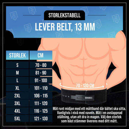 Lever Belt, 13 mm - TRÄNING & PERFORMANCE BUTIKEN