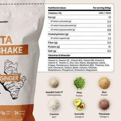 Måltidsersättare Carrot & Ginger 1,4kg - TRÄNING & PERFORMANCE BUTIKEN