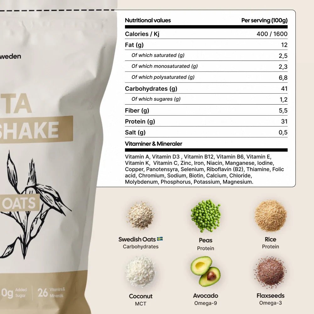 Måltidsersättare Creamy Oats 1,4kg - TRÄNING & PERFORMANCE BUTIKEN