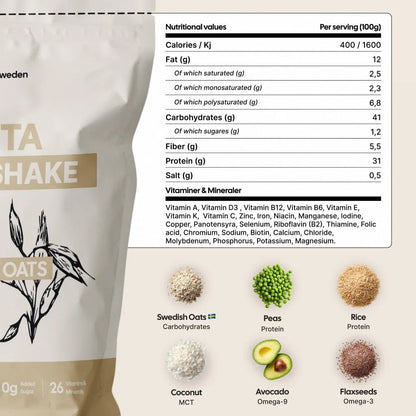 Måltidsersättare Creamy Oats 1,4kg - TRÄNING & PERFORMANCE BUTIKEN