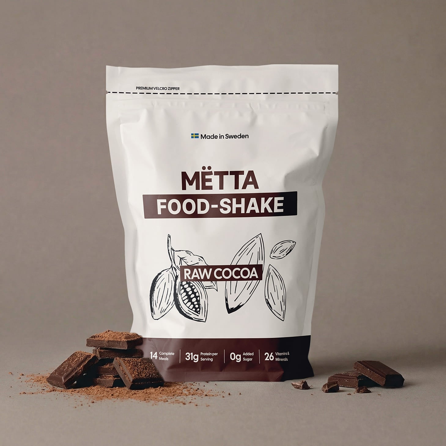 Måltidsersättare Raw Cacao 1,4kg - TRÄNING & PERFORMANCE BUTIKEN