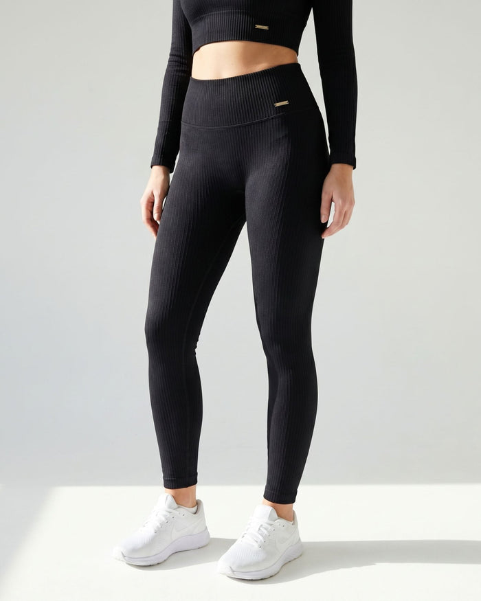 MISS ON RIBBED Seamless Träningstights