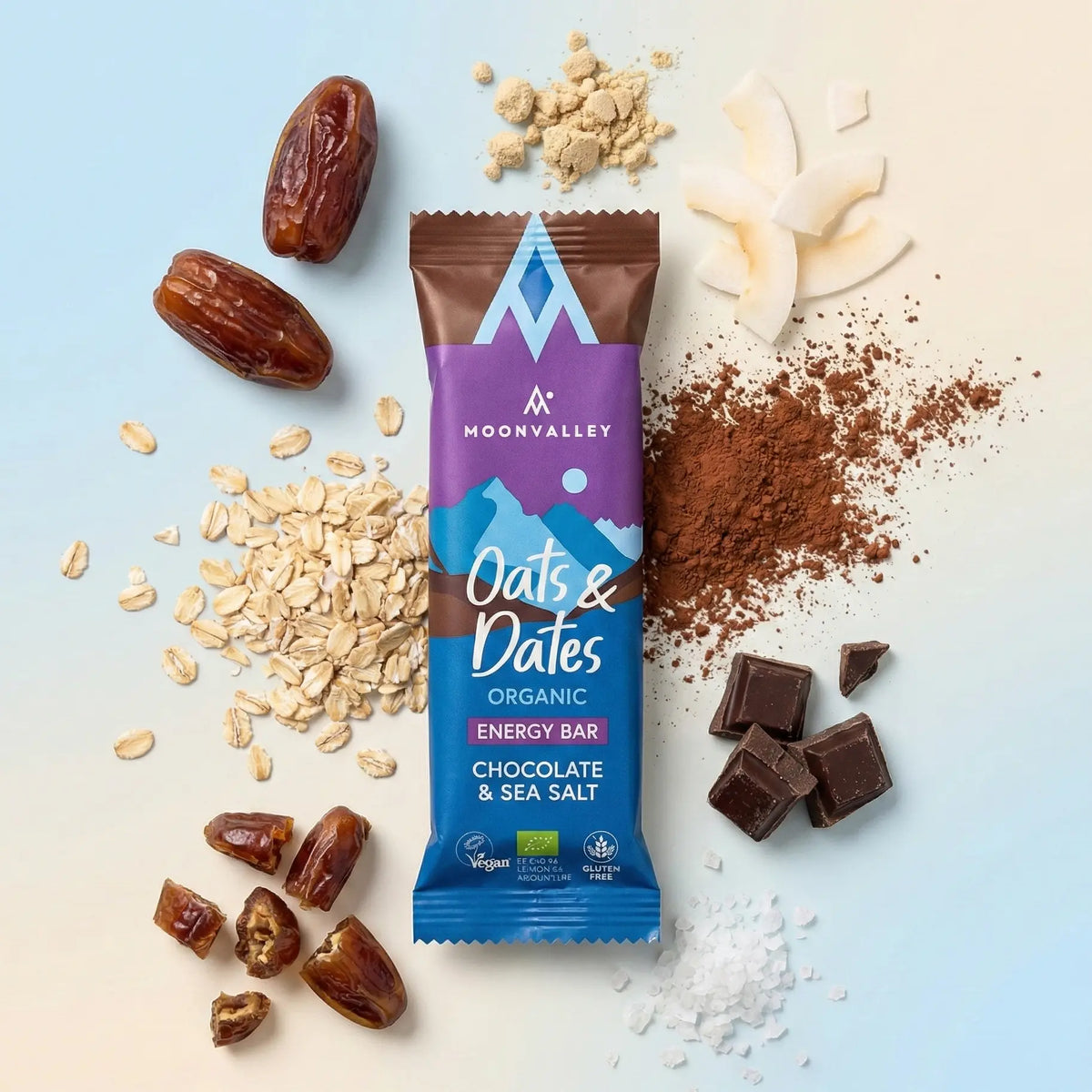 Ekologiska Energibars Oats & Dates Choklad & Havssalt 12-pack