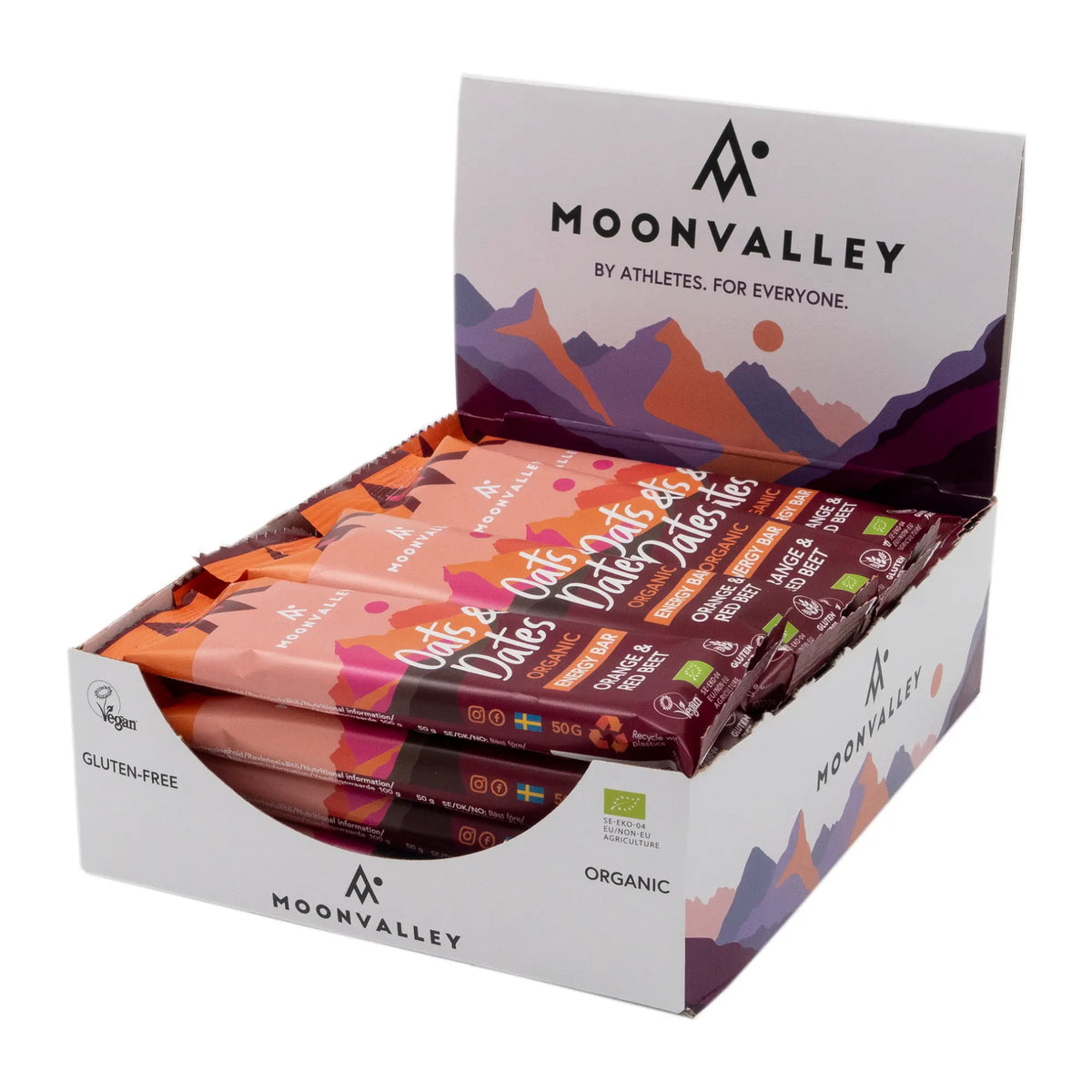 Ekologiska Energibars Oats & Dates Apelsin & Rödbeta 12-pack
