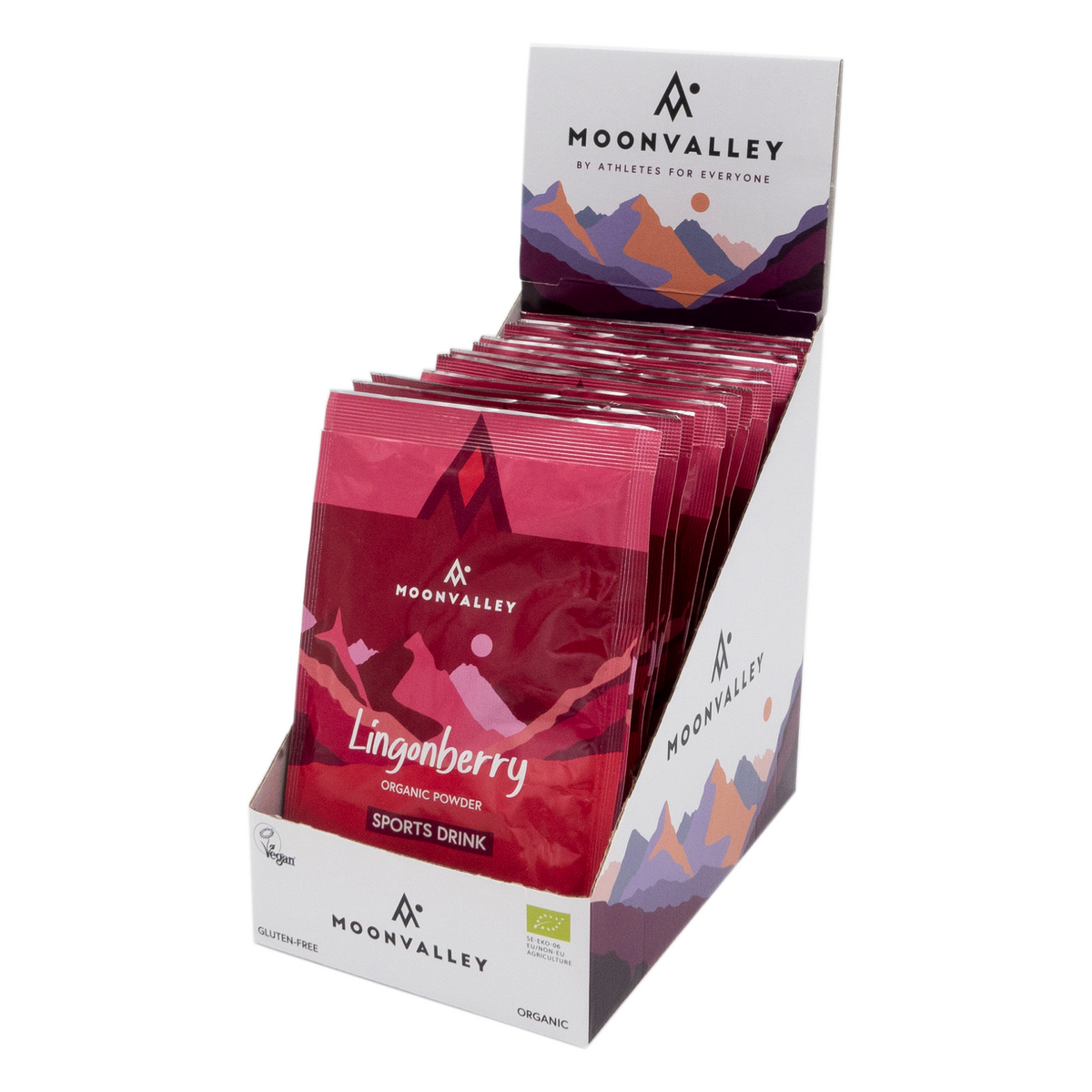 Ekologisk Sportdryck Lingon 12-pack