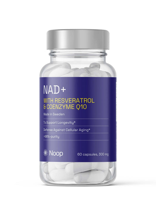 NAD+ Komplex Med Resveratrol & CoQ10 Noop - TRÄNING & PERFORMANCE BUTIKEN
